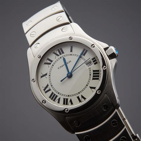 cartier santos street style men|santos de cartier quartz round.